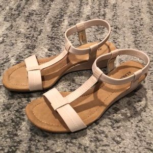 Cream sandals